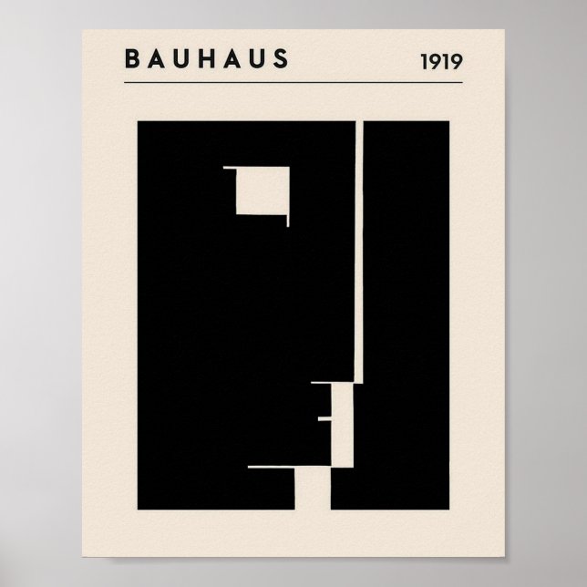 bauhaus, bauhaus design, modern design, geometric  poster (Front)