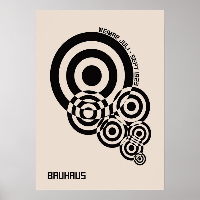 bauhaus, bauhaus design, modern design, geometric  poster (Front)
