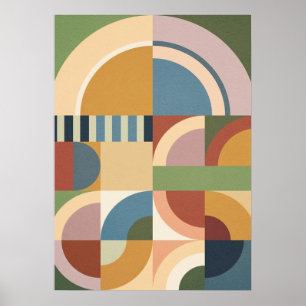 bauhaus, bauhaus design, modern design, geometric  poster