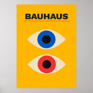 bauhaus, bauhaus design, modern design, geometric  poster