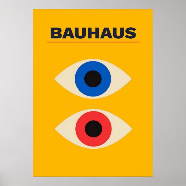 bauhaus, bauhaus design, modern design, geometric  poster (Front)