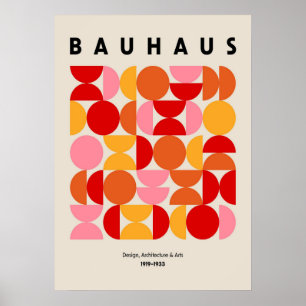 bauhaus, bauhaus design, modern design, geometric  poster