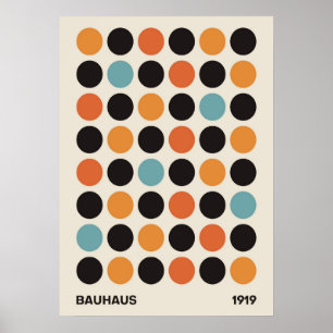 bauhaus, bauhaus design, modern design, geometric  poster
