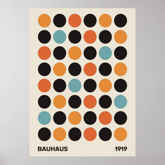 bauhaus, bauhaus design, modern design, geometric  poster (Front)