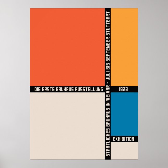 bauhaus, bauhaus design, modern design, geometric  poster (Front)