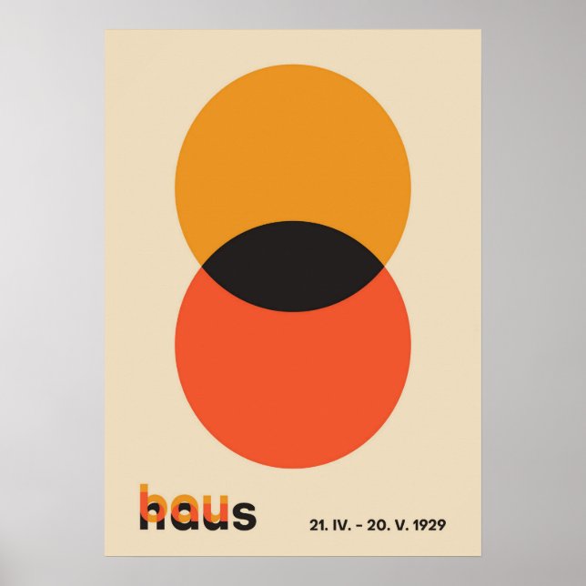 bauhaus, bauhaus design, modern design, geometric  poster (Front)