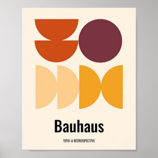 bauhaus, bauhaus design, modern design, geometric  poster