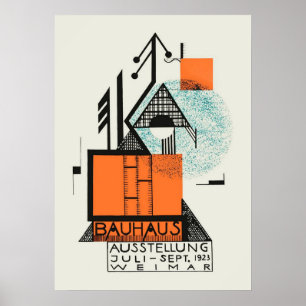 bauhaus, bauhaus design, modern design, geometric  poster