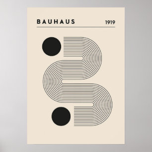 bauhaus, bauhaus design, modern design, geometric  poster
