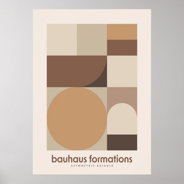 bauhaus, bauhaus design, modern design, geometric  poster (Front)