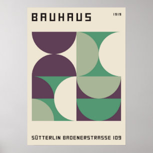 bauhaus, bauhaus design, modern design, geometric  poster