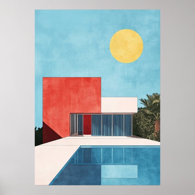 bauhaus, bauhaus design, modern design, geometric  poster (Front)