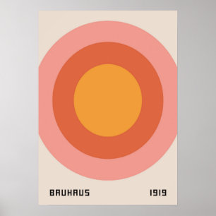 bauhaus, bauhaus design, modern design, geometric  poster