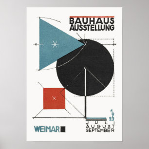 bauhaus, bauhaus design, modern design, geometric  poster