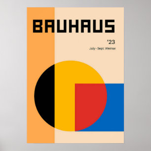 bauhaus, bauhaus design, modern design, geometric  poster