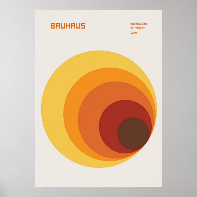 bauhaus, bauhaus design, modern design, geometric  poster (Front)