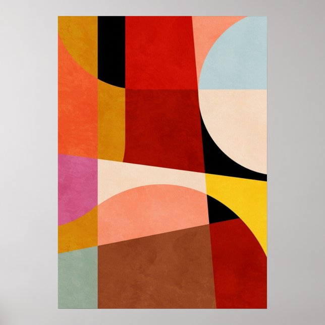 bauhaus, bauhaus design, modern design, geometric  poster (Front)