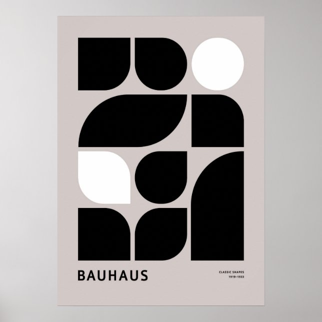 bauhaus, bauhaus design, modern design, geometric  poster (Front)