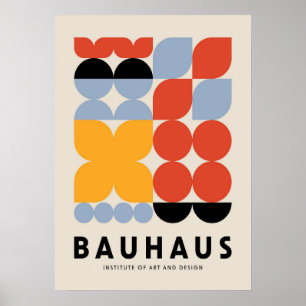 bauhaus, bauhaus design, modern design, geometric  poster