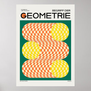 bauhaus, bauhaus design, modern design, geometric  poster