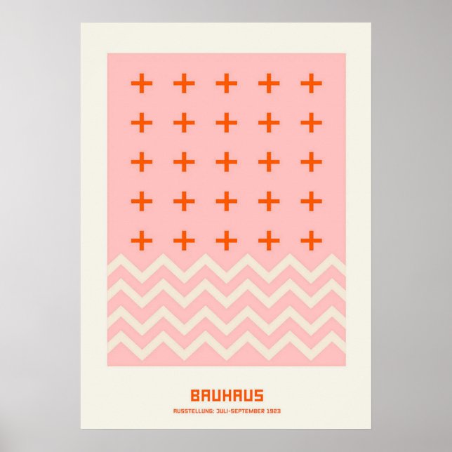 bauhaus, bauhaus design, modern design, geometric  poster (Front)