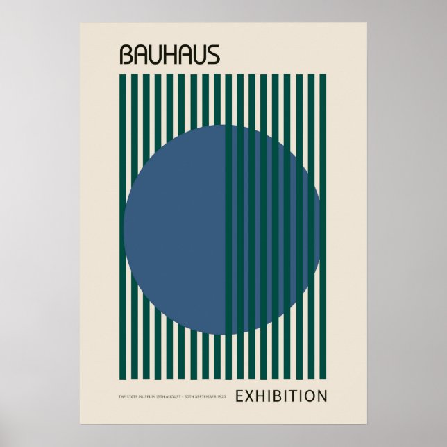 bauhaus, bauhaus design, modern design, geometric  poster (Front)