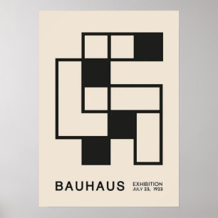 bauhaus, bauhaus design, modern design, geometric  poster