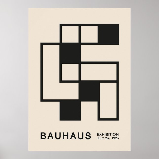 bauhaus, bauhaus design, modern design, geometric  poster (Front)