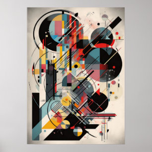 bauhaus, bauhaus design, modern design, geometric  poster