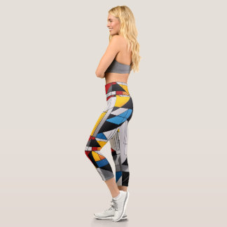 Bauhaus Beat High-Waisted Capris