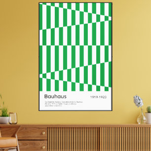Bauhaus Bright Green Stripe Art Print 1923