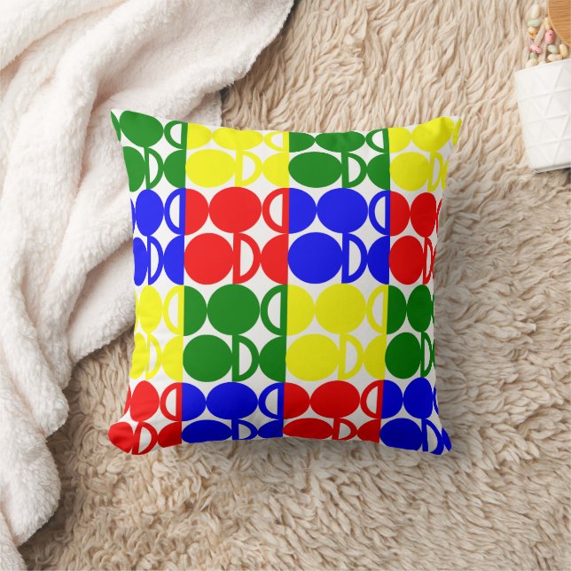 Bauhaus Circles  Cushion (Blanket)