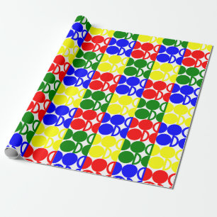 Bauhaus Circles  Wrapping Paper