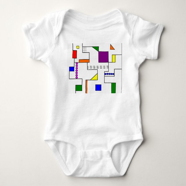 Bauhaus Circuits  Baby Bodysuit (Front)