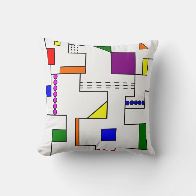 Bauhaus Circuits  Cushion (Front)