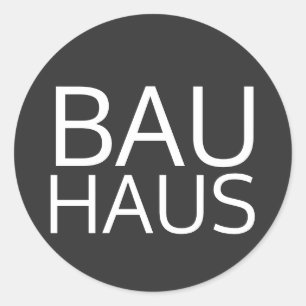 Bauhaus Classic Round Sticker