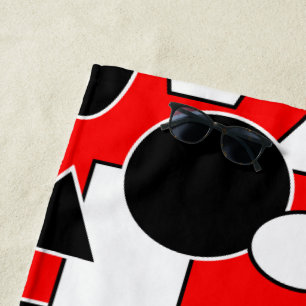 Bauhaus Collage  Beach Towel