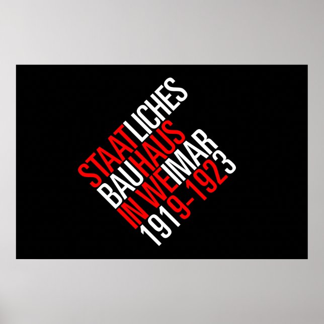 Bauhaus collection black poster (Front)