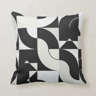 Bauhaus composition artwork made with abstract ele cushion