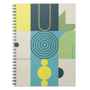 Bauhaus composition artwork made with abstract ele notebook