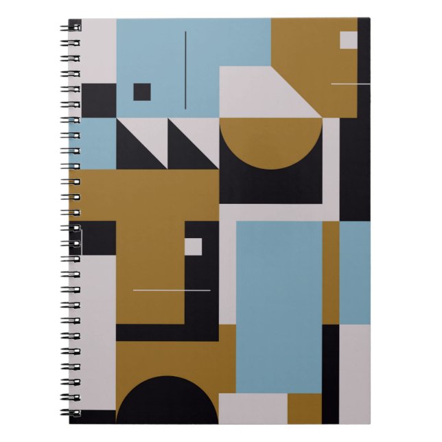 Bauhaus composition artwork made with abstract ele notebook (Front)