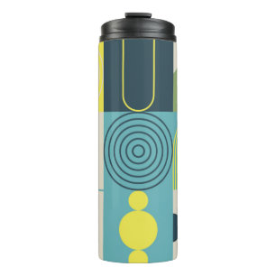 Bauhaus composition artwork made with abstract ele thermal tumbler