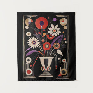 Bauhaus Deco Flower Pot Tapestry