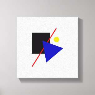 Bauhaus Design Geometric Art Canvas Print