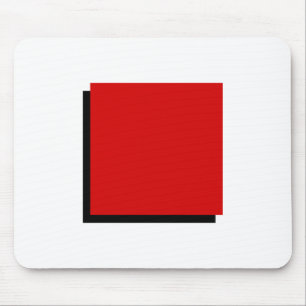 Bauhaus Design Geometric Art Red Square Mouse Mat