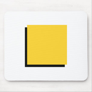 Bauhaus Design Geometric Art Yellow Square Mouse Mat