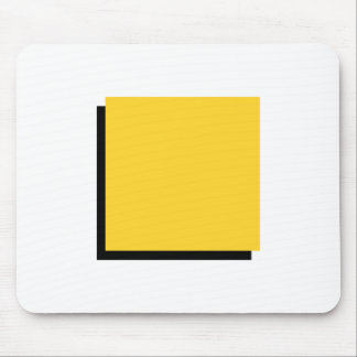 Bauhaus Design Geometric Art Yellow Square Mouse Mat