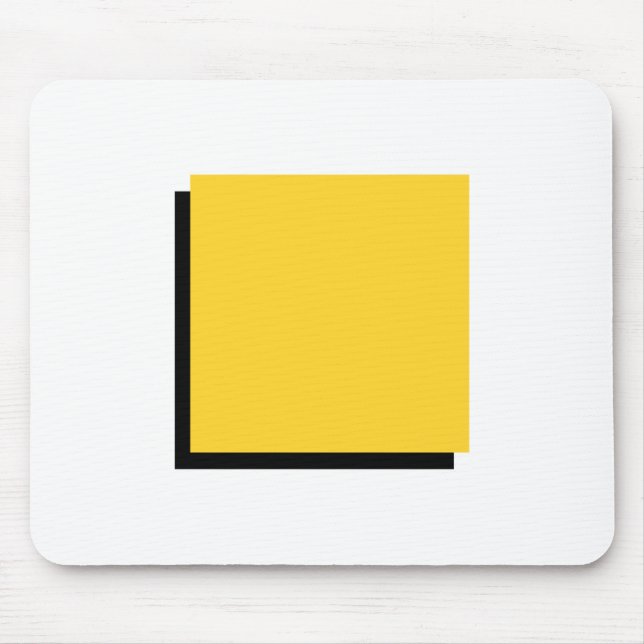 Bauhaus Design Geometric Art Yellow Square Mouse Mat (Front)
