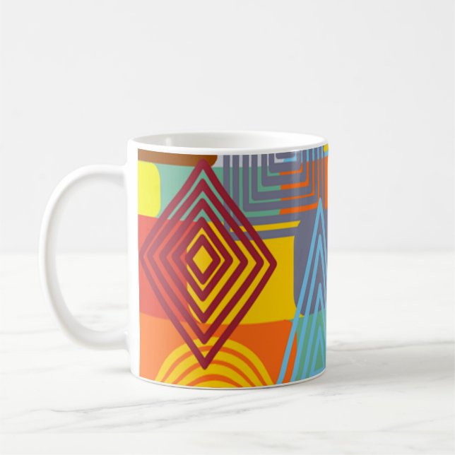 Bauhaus Design Three Coffee Mug (Left)