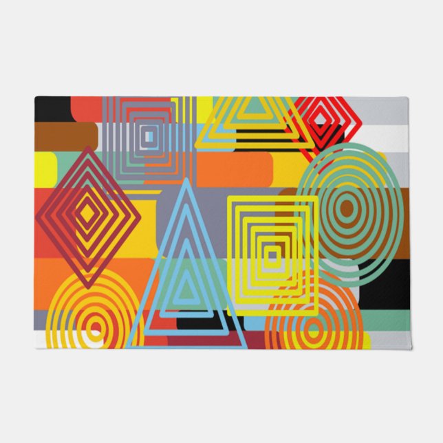 Bauhaus Design Three Doormat (Front)